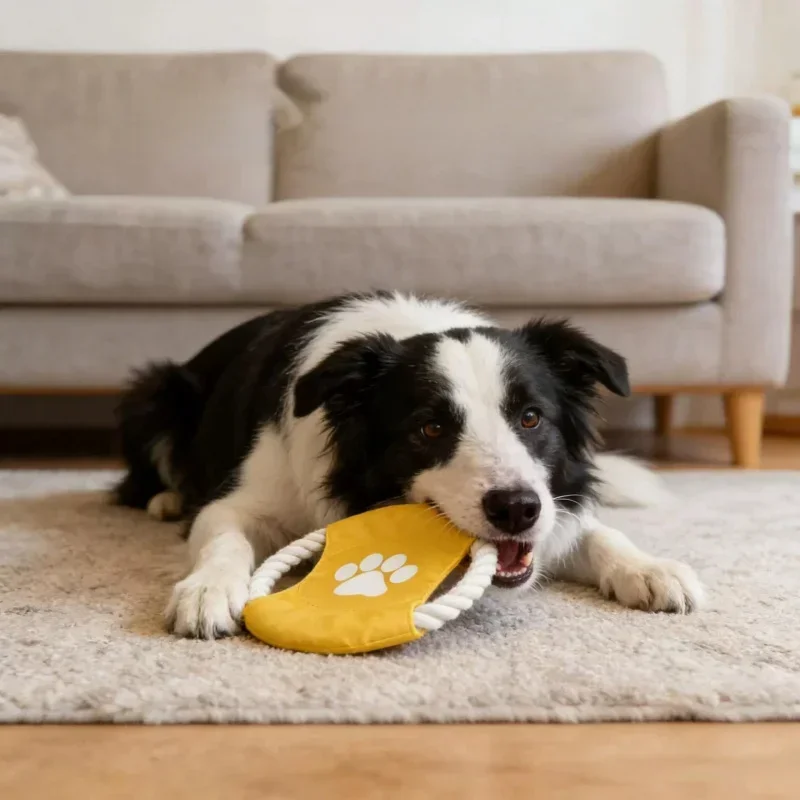 Flying Disc Dog Training Toy - Internet Celebrity Pet Cotton Rope Frisbee