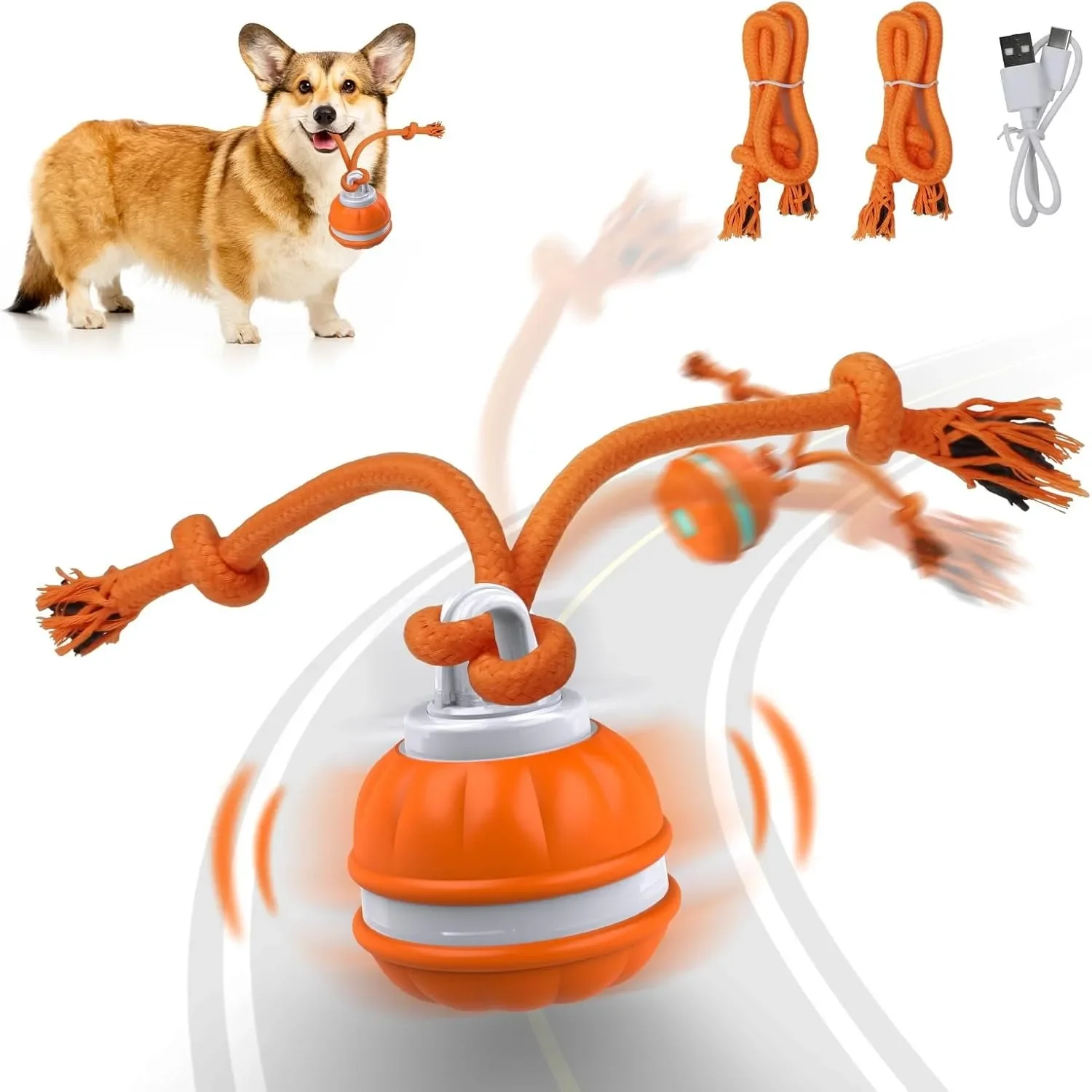 Pet Ball for Dogs Interactive  - огляд і ціна Automatic Moving Dog Ball