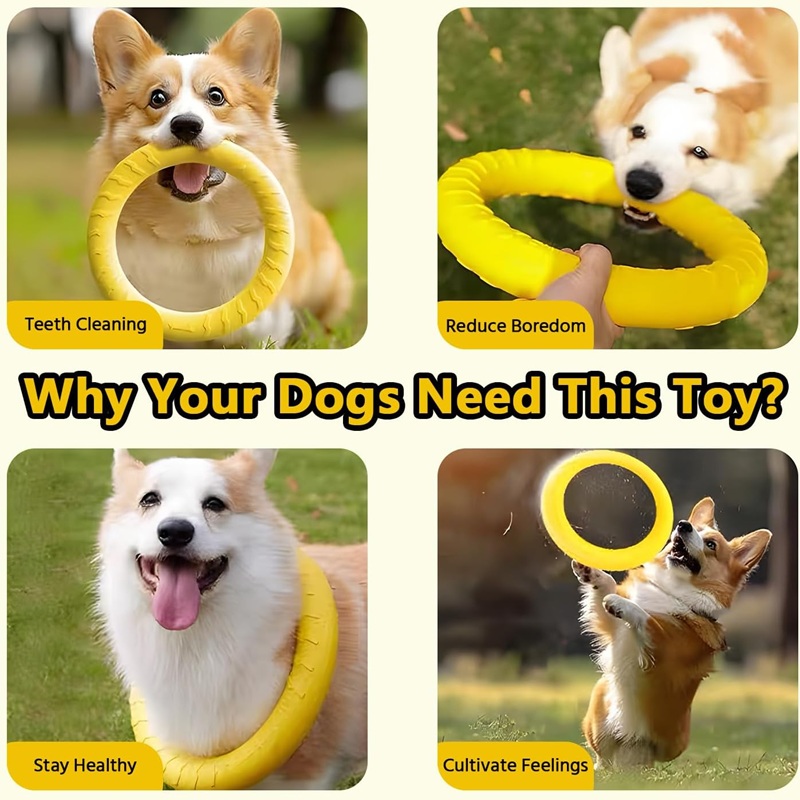 Dog Toys Pet Flying Discs EVA  - огляд і ціна Indestructible Dog Chew Toy
