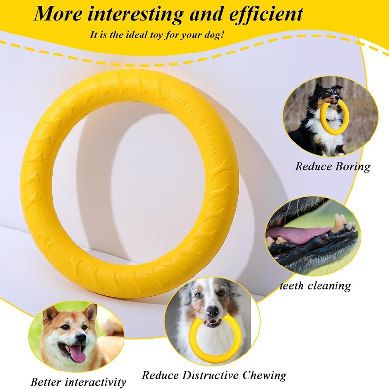 Dog Toys Pet Flying Discs EVA  - огляд і ціна Indestructible Dog Chew Toy