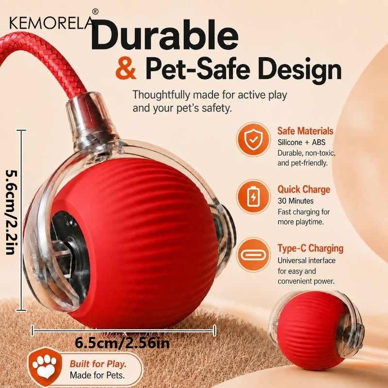 New Dog Interactive Ball Toy A - огляд і ціна Automatic Moving Dog Ball