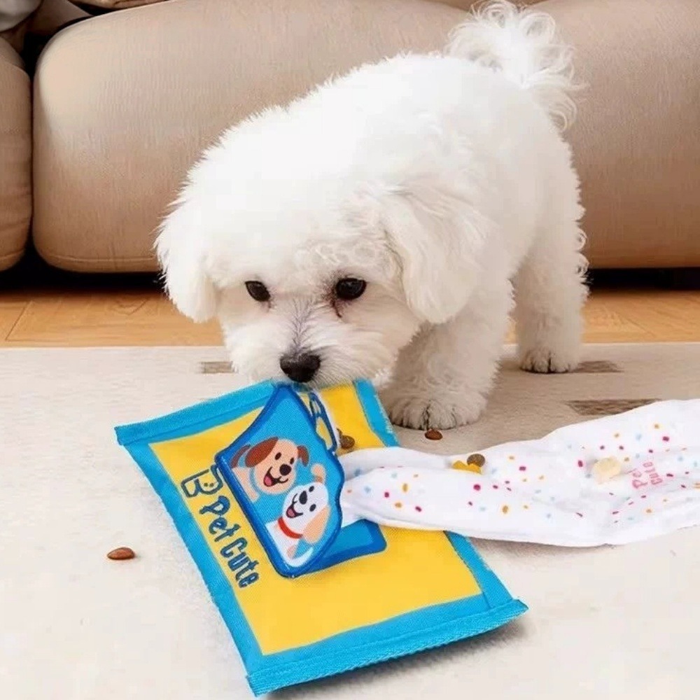 Durable Tearproof Pet Snuffle  - огляд і ціна Interactive Squeaky Plush Dog Toy