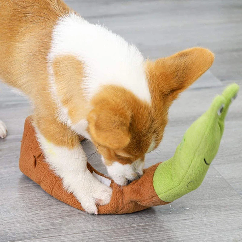 Squeaky Snail Plush Dog Toy In - огляд і ціна Dog Puzzle Feeder Toy