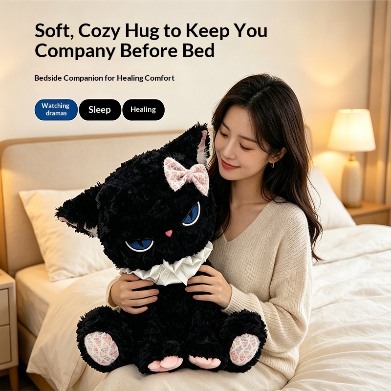 Black Cat Plush Toy Blue Eye S - огляд і ціна Cat Toys